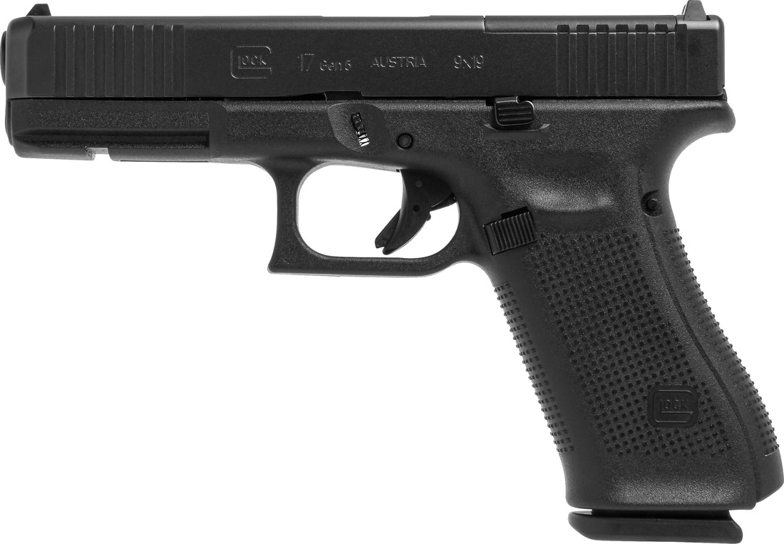 GLOCK PISTOLE G17 GEN5/MOS/FS 9MM LUGER 4,5"/11,4CM M13,5X1 LINKS