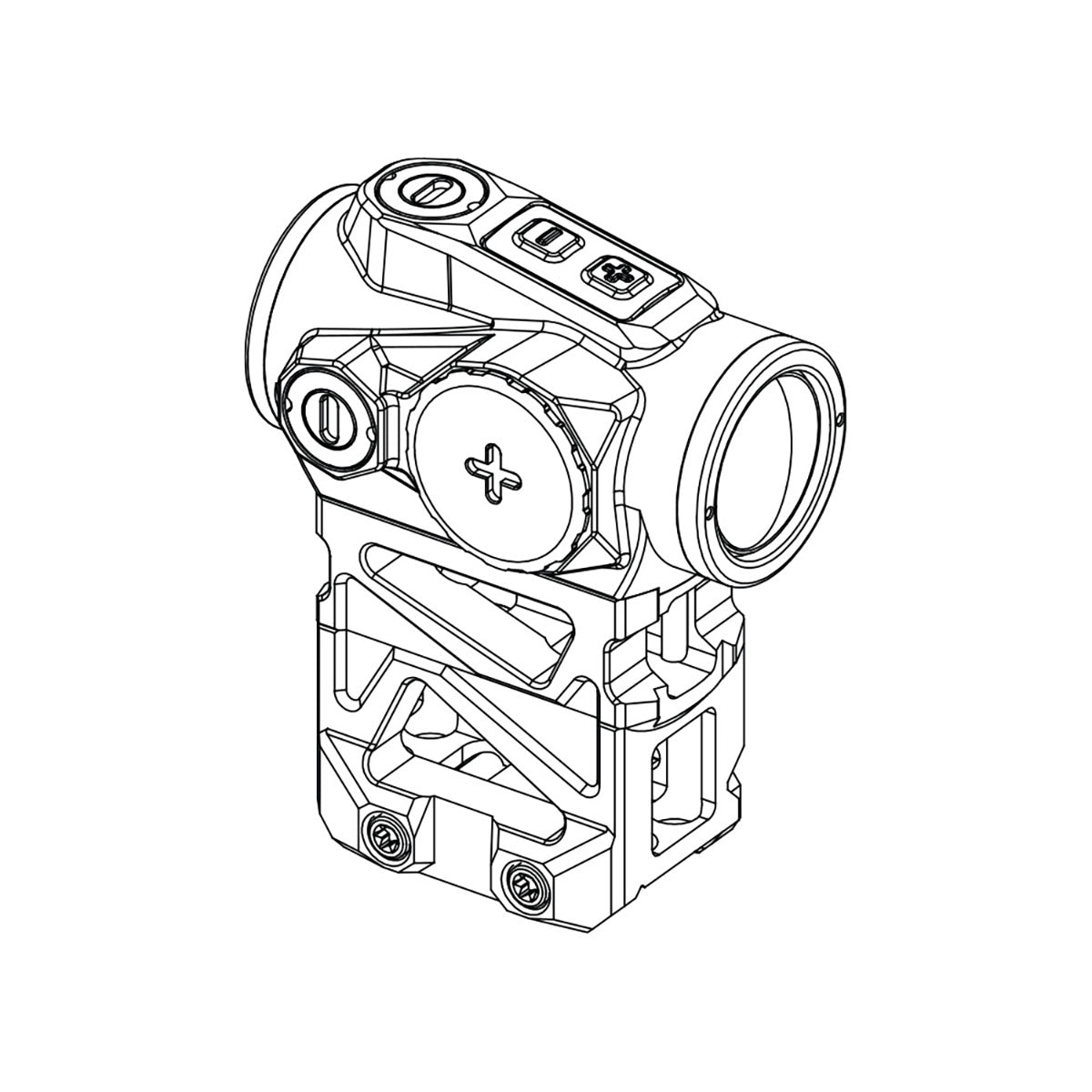 Teiwaz Hybrid 1x20mm Red Dot