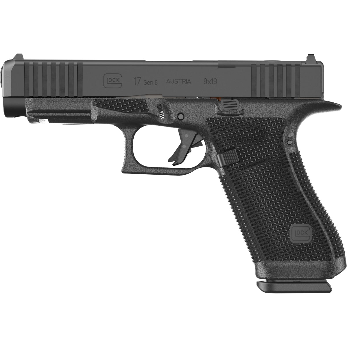 GLOCK PISTOLE G17 GEN6/OR/FS 9MM LUGER 4,5"/11,4CM VERSTELLBARE VISIERUNG/2KG STEUERFEDER