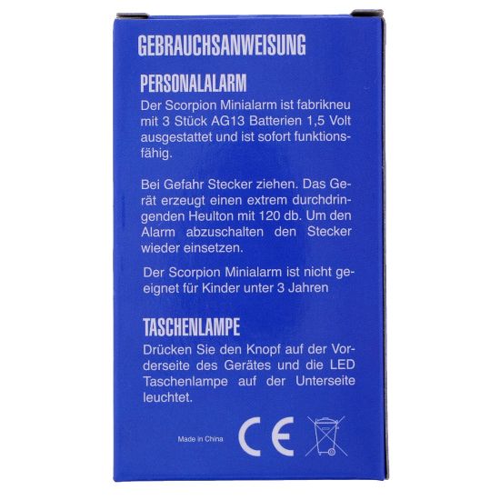 Scorpion Mini Personalalarm 120 db