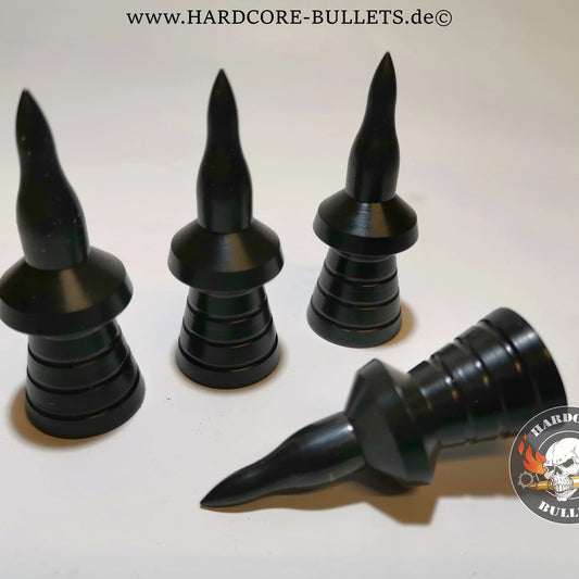 10x Hardcore Bullets King Pin "Stahl"