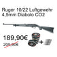 Ruger 10/22 Luftgewehr CO2 4,5 mm Diabolo
