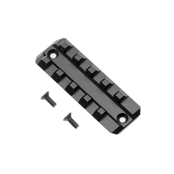 Picatinny Schiene - kurz Version | CNC ALU | schwarz eloxiert | Huben GK1 DE-Modell