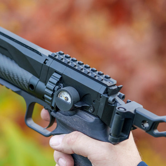 Picatinny Schiene - LONG Version | CNC ALU | schwarz eloxiert | Huben GK1 DE-Modell