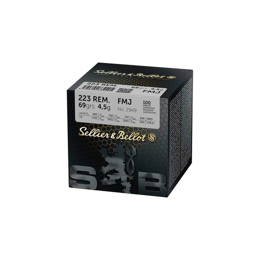 Sellier & Bellot .223 Rem. Vollmantel 4,5g/69grs.