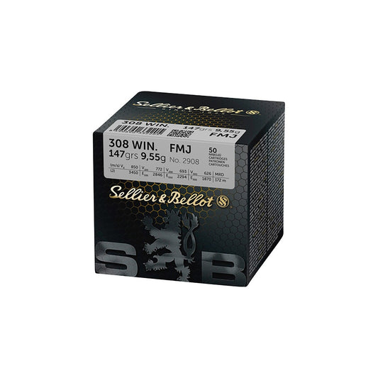 Sellier & Bellot .308 Win. Vollmantel 9,5g/147grs.