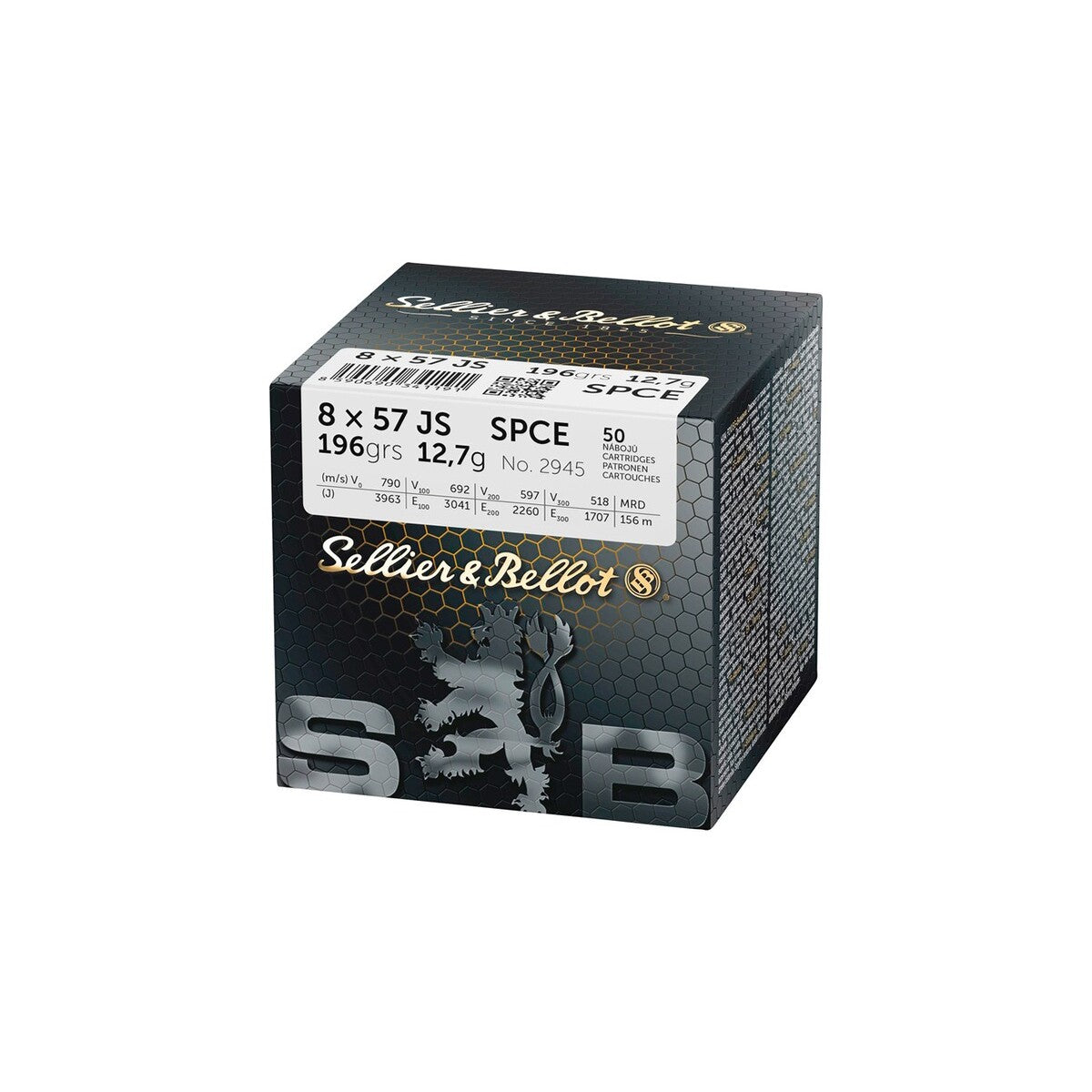 Sellier & Bellot 8x57 IS Teilmantel CE 12,7g/196grs.