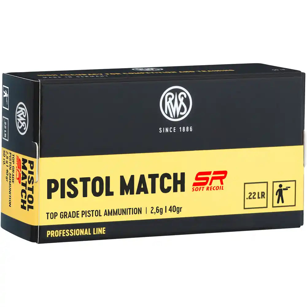 RWS .22 lfb. Pistol Match SR 40grs.