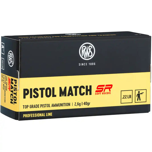 RWS .22 lfb. Pistol Match SR 40grs.