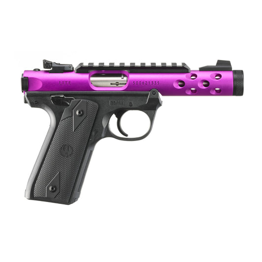 RUGER PISTOLE MARK IV 22/45 LITE .22 LR 4,4"/11,18CM LILA ANODIZED 1/2"-28