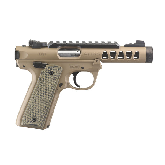 RUGER PISTOLE MARK IV 22/45 LITE .22 LR 4,4"/11,18CM FDE CERAKOTE 1/2"-28