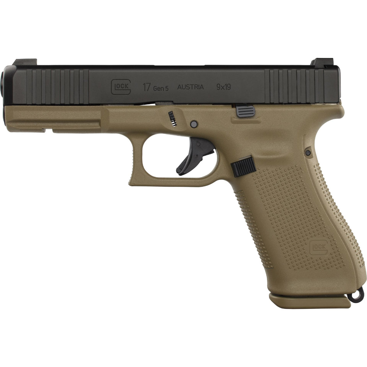 GLOCK PISTOLE G17 GEN5/FS 9MM LUGER 4,5"/11,4CM FR/COYOTE