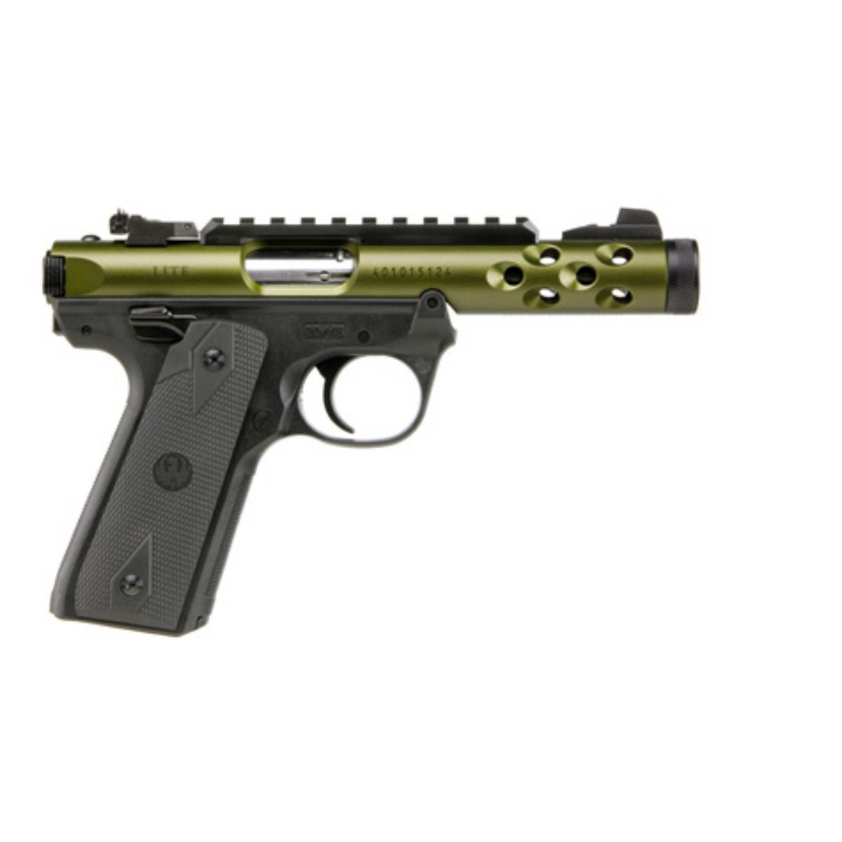 RUGER PISTOLE MARK IV 22/45 LITE .22 LR 4,4"/11,18CM OD GRÜN ANODIZED 1/2"-28