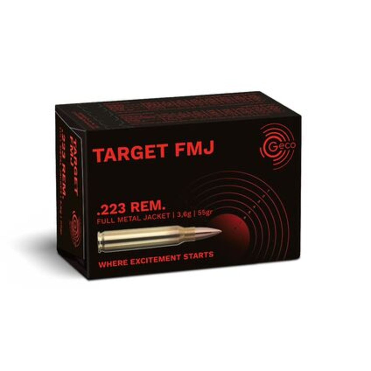 GECO .223 Rem. TARGET FMJ 3,6g/55gr